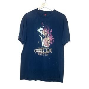 Y2K Johnny Cash Ring of Fire T-shirt